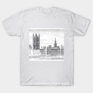 Typewriter Art: The Palace of Westminster T-Shirt